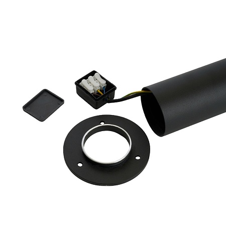 Светильник садово-парковый Feron DH1106, 15W, GU10, 230V, черный (столб) - фото