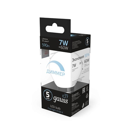 Светодиодная лампа GAUSS 105102207-D_GAUSS - фото