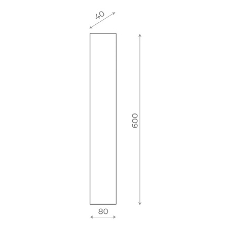 Светильник уличный настенный ST-Luce Черный LED 1*14W 4000K SL9511.401.01 - фото