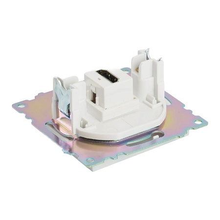 Розетка HDMI 2.1, Type A  (механизм), STEKKER GLS00-7118-01, серия Катрин, белый - фото