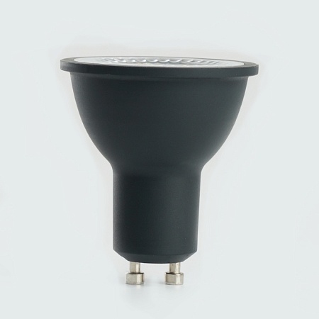 Лампа светодиодная Feron.PRO LB-1607 GU10 7W 175-265V 4000K  в черном корпусе - фото