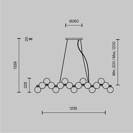 Подвесной светильник Maytoni Dallas MOD547PL-25G - фото