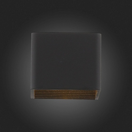 Светильник настенный ST-Luce Черный/Черный LED 1*6W 3000K SL455.041.01 - фото