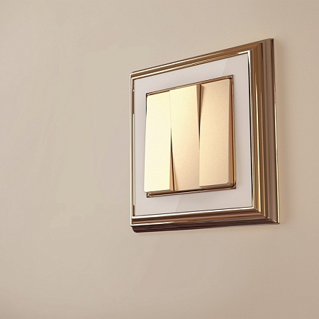 Набор клавиш для выключателя трехклавишного шампань W1139011 - фото