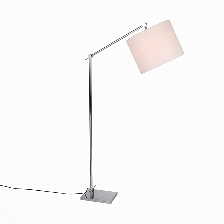 Торшер ST-Luce Хром/Белый E27 1*60W (из 2-х коробок) SL460.105.01 - фото
