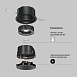 Встраиваемый светильник Technical Wise DL057-10W3K-B - фото