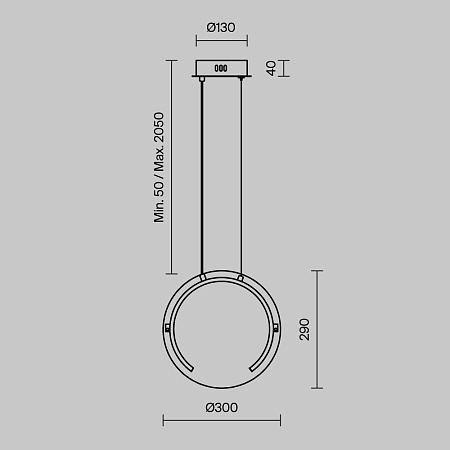 Подвесной светильник Freya Eclat FR6182PL-L14BS - фото
