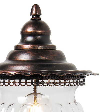 Светильник садово-парковый Feron PL594 на постамент 60W 230V E27, коричневый - фото