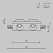 Встраиваемый светильник Technical Gyps Modern DL002-WW-02-W - фото