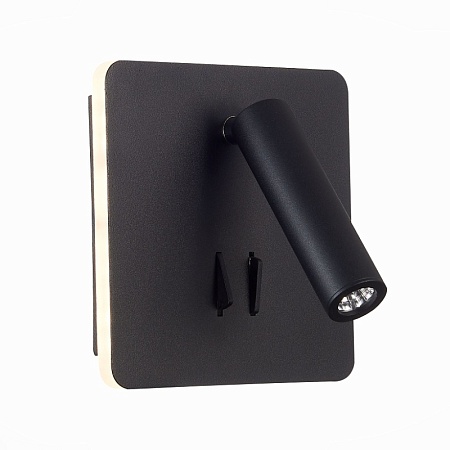 Светильник настенный Черный LED 1*9W 3000K 624Lm Ra>80 IP20 L-xW140xH140 170-240V SL1586.431.01 - фото