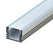 Профиль алюминиевый накладной, серебро, CAB261 - фото