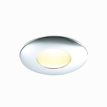 Св-к встр. Хром GU10 1*50W IP44 D84xH50 220V Без ламп ST213.108.01 - фото