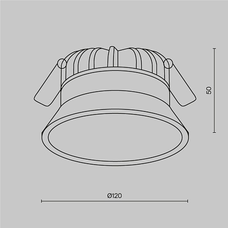 Встраиваемый светильник Technical Okno DL053-12W3K-W - фото