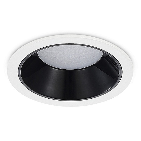 Св-к встр. Черный LED 1*7W 3000K 630Lm Ra80 120° IP20 D85xH45 100-240V ST755.438.07 - фото