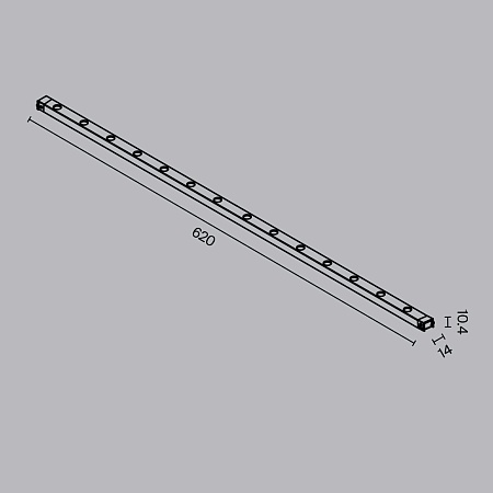 Трековая система Technical накладная низковольтная (48 Вольт) чёрная 200x200 TS-P-200-TR174-1-24WTW-M-B