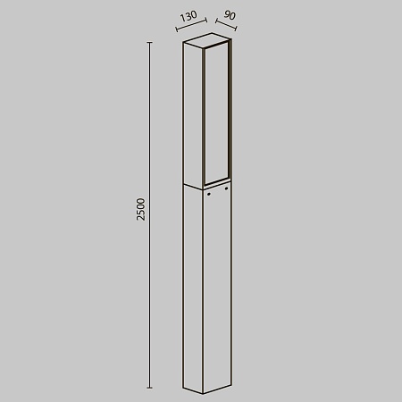 Садово-парковый светильник Outdoor O470FL-L40GF3K - фото