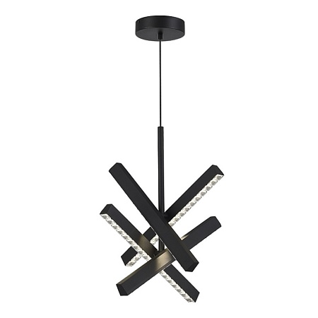 Светильник подвесной ST-Luce черный/прозрачный LED 1*43W 4000K SL1018.413.04 - фото