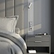 Рамка на 3 поста Senso (серебряный, стекло soft-touch) W0033106 - фото