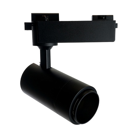 Светодиодный светильник Feron AL137 трековый однофазный на шинопровод 12W 4000K черный, изменяемый угол освещения 15-60град - фото