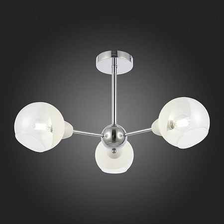 Светильник потолочный Хром/Прозрачный, Матовый никель E14 3*40W SLE102702-03 - фото