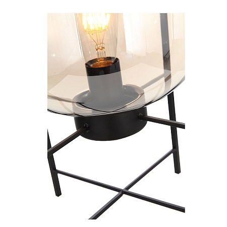 Прикроватная лампа ST-Luce Черный/Коньячный E27 1*40W (из 2-х коробок) SL1050.505.01 - фото