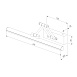 Светильник настенный светодиодный Monza бронза/латунь 40128/LED Elektrostandard - фото