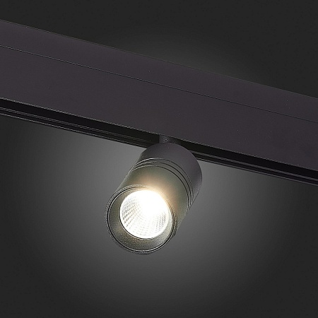 Магнитный трековый светильник Черный LED 1*7W 4000K 595Lm Ra>90 36° IP20 D44xH90 48V ST365.446.07 - фото
