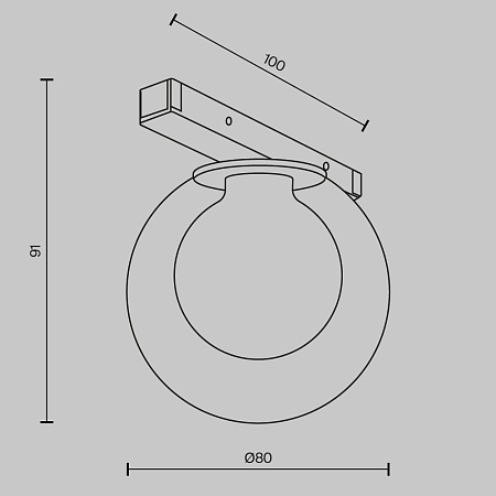 Трековый светильник Technical Bubble TR181-1-4WTW-B - фото