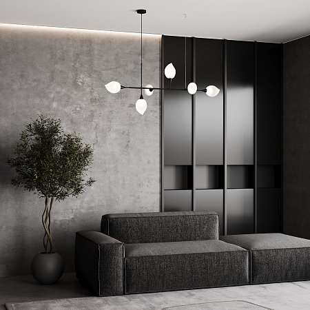 Подвесной светильник Eurosvet 30188/6 черный - фото