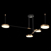 Светильник подвесной ST-Luce Черный/Латунь, Белый LED 4*8,5W 3000K SL1605.403.04