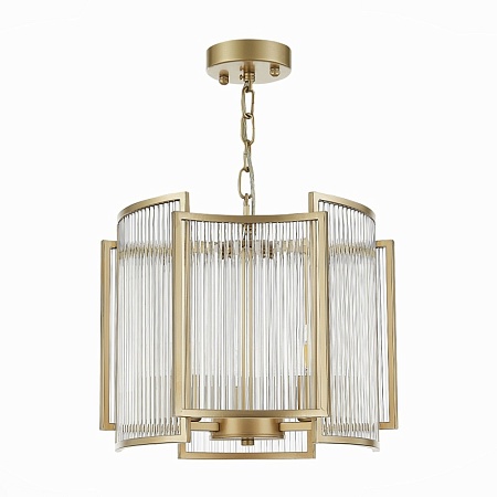 Люстра подвесная ST-Luce Шампань/Прозрачный, Шампань E14 3*60W SL1234.203.03 - фото