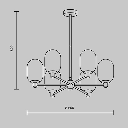 Подвесной светильник Freya Sharlot FR1012PL-06BS - фото