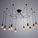 Подвесная люстра ARTE LAMP A9184SP-10BK - фото