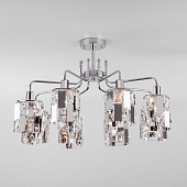 Потолочный светильник Eurosvet 10101/8 хром/прозрачный хрусталь Strotskis