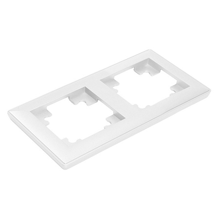 Рамка STEKKER, PFR00-7001-04 1-местная, пластик, серия Катрин, шоколад - фото