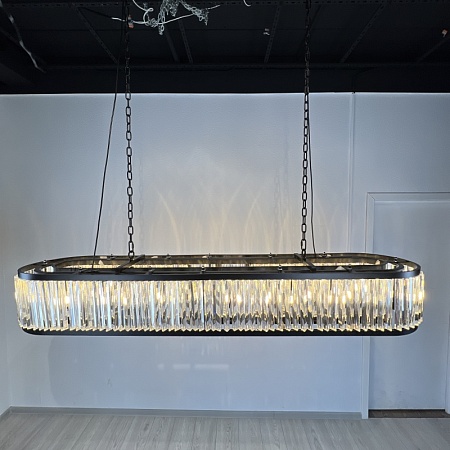 Люстра Rh 1920S Odeon Clear Glass Black 180 Imperiumloft 248522-22 - фото