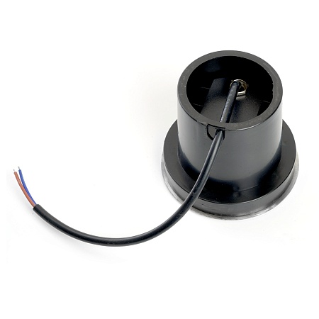 Светодиодный светильник тротуарный (грунтовый) Feron SP2801, 3W, AC/DC12-24V, низковольтный, 4000К, черный,100*H80mm, вн.диаметр: 70mm, IP67 - фото