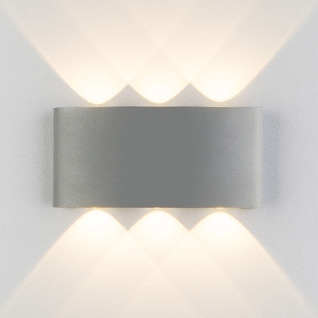 Пылевлагозащищенный светодиодный светильник Twinky Trio серый IP54 1551 Techno LED серый Elektrostandard - фото