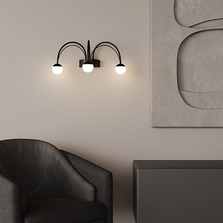 Настенный светильник Eurosvet 90031/3 черный - фото