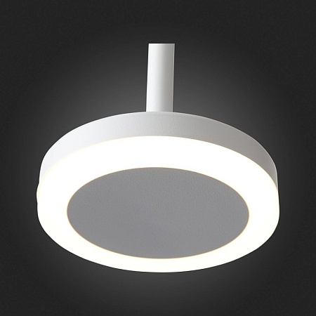 Светильник подвесной Белый LED 1*6W 3000K 468Lm Ra>80 120° IP20 D112xH184 170-240V ST104.503.06 - фото