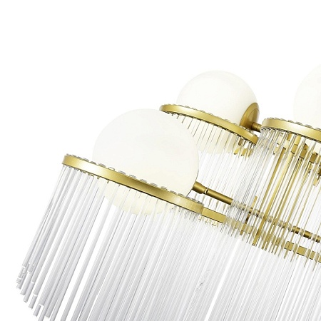 Люстра подвесная ST-Luce Золотистый/Белый E27 6*60W SL1511.203.06 - фото