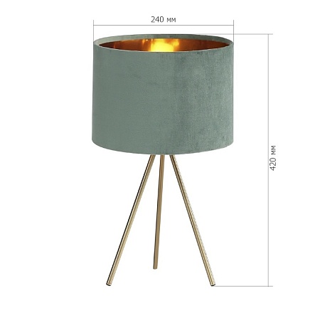 Прикроватная лампа ST-Luce Золотистый/Зеленый E27 1*40W SL6242.704.01 - фото