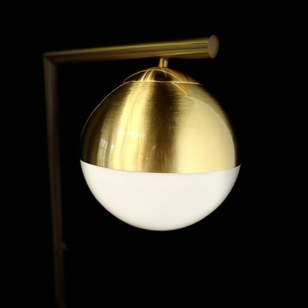 Торшер Geneva Single Glass Globe Floor Lamp Imperiumloft 85499-22 - фото