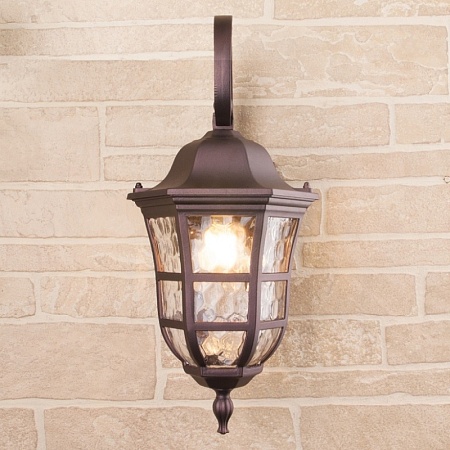 Уличный настенный светильник Dorado D черное золото IP44 GL 1013D - фото