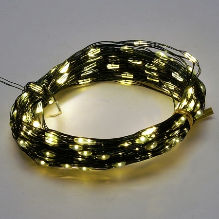 Светодиодная гирлянда Feron CL583 линейная Роса (на проволоке) 2700К c питанием от сети 220V 20м + сетевой шнур 1,5м - фото