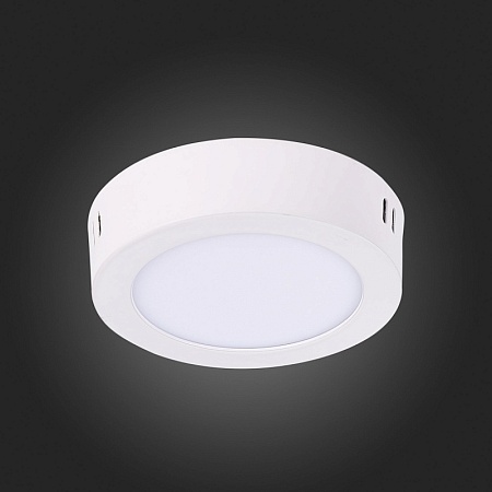 Светильник настенно-потолочный Белый LED 1*6W 3000K 330Lm Ra80 120° IP20 D110xH28 90-26 ST112.532.06 - фото