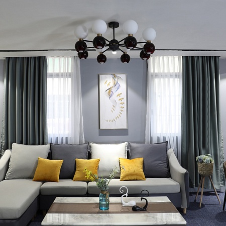 Люстра Потолочная Lavinia 6 (3+3) Круг Imperiumloft 151675-26 - фото