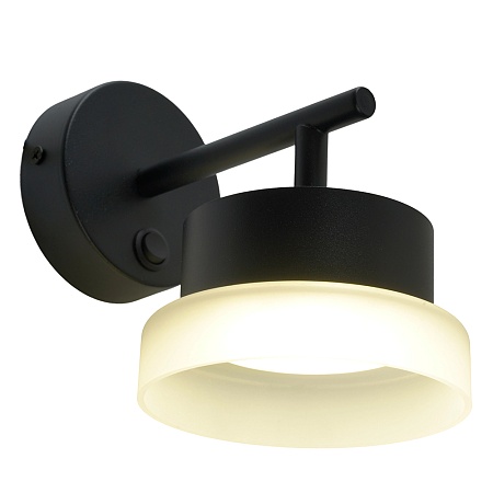 Светильник настенный  Feron HL4600 OPAL 12W, 230V, GX53, черный - фото
