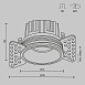 Встраиваемый светильник Technical Round DL058-12W2.7K-TRS-W - фото