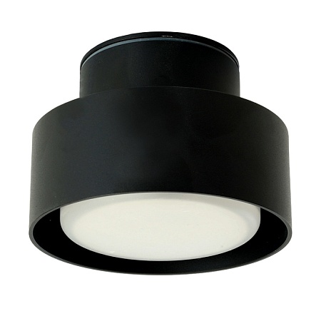Светильник потолочный Feron HL367 Barrel AURA 12W, 230V, GX53, чёрный IP44 - фото